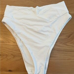 Aerie High Cut Crossover Cheeky Bikini Bottom